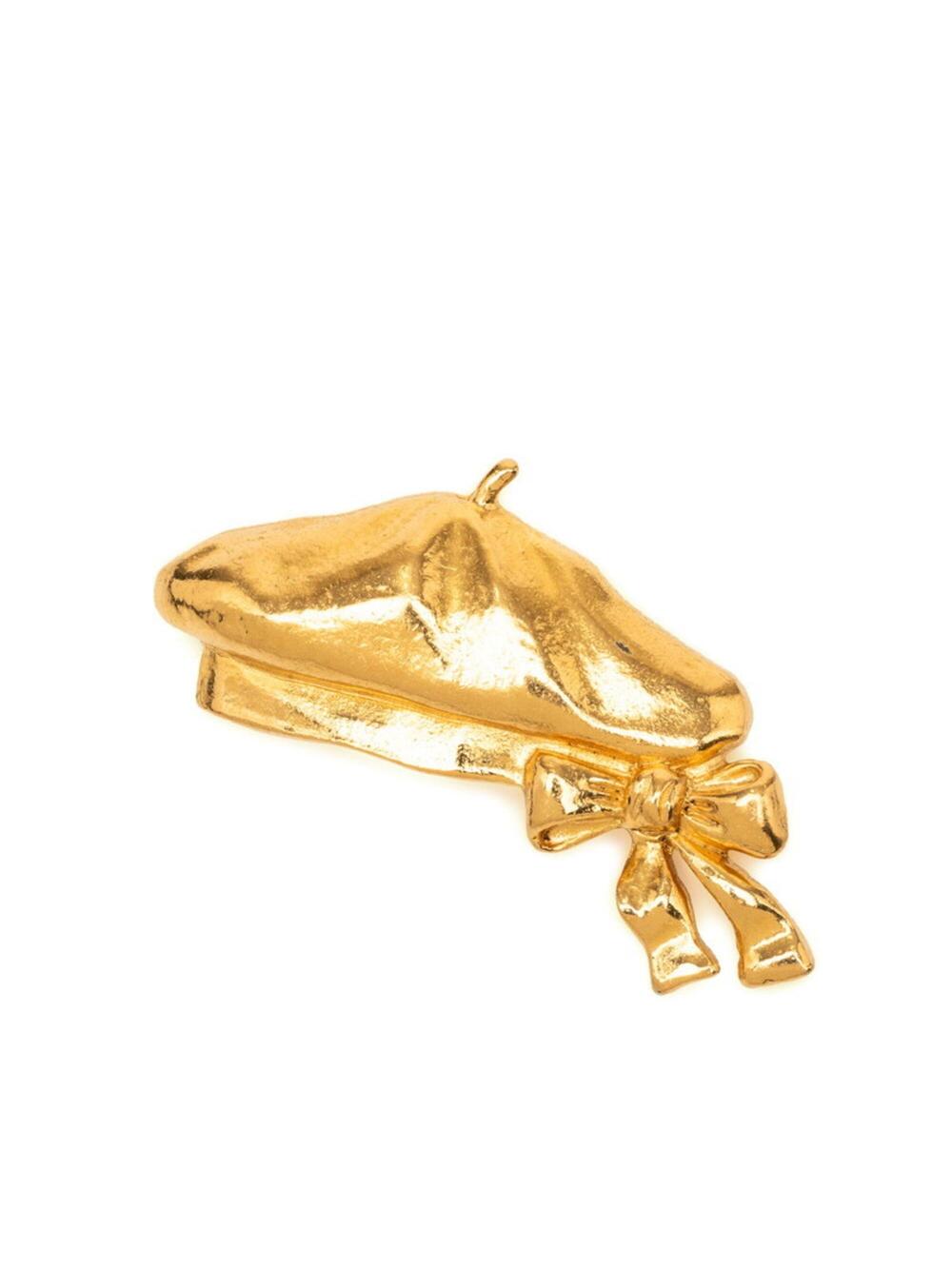 Chanel Ribbon Beret Motif Brooch Metal #276329C61B